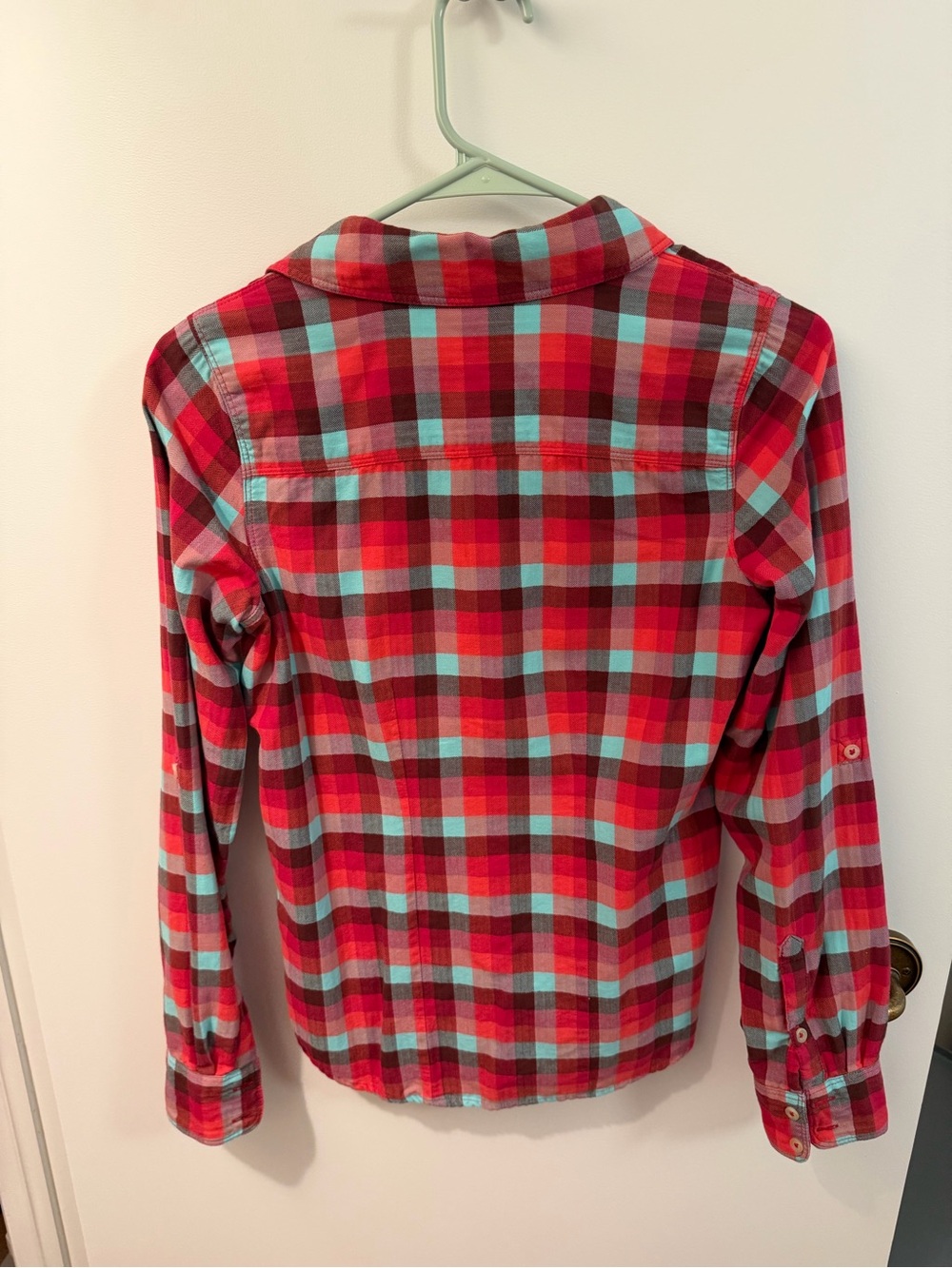 The North Face Plaid Button Front Hiking Flannel Shirt XS - Picture 7 of 7